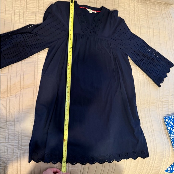 Erin Cotton Broderie Dress - Navy - Picture 8 of 8